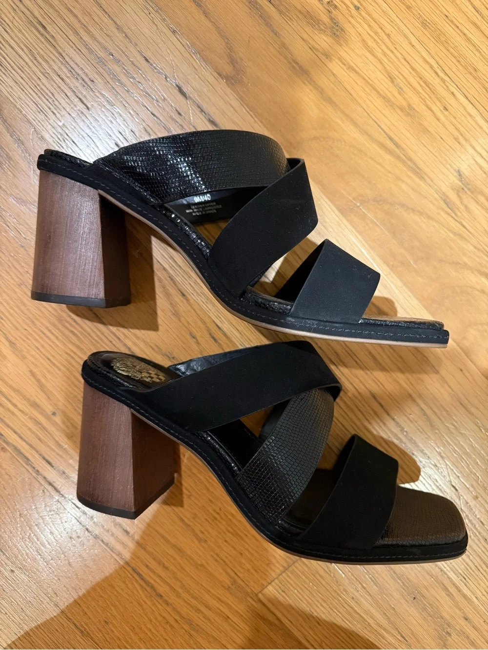 Vince Camuto Black Saygan Slide Mules - Picture 5 of 8